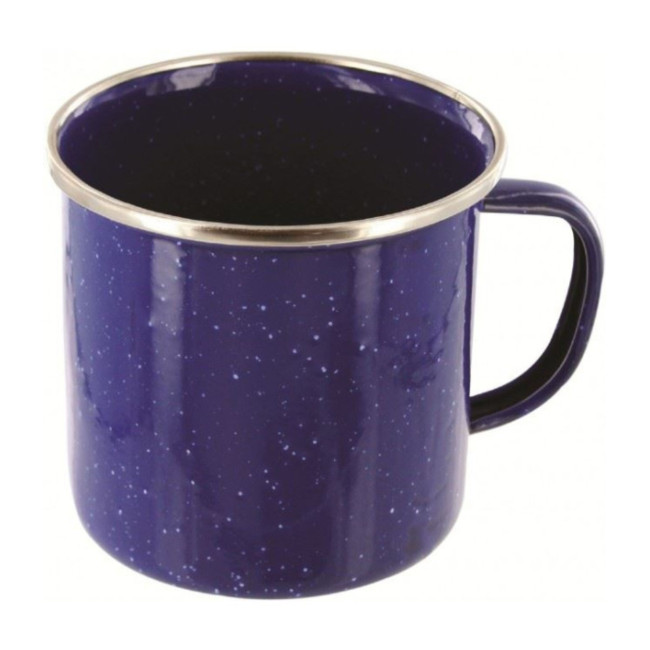Emaille-Becher in Marineblau - Highlander