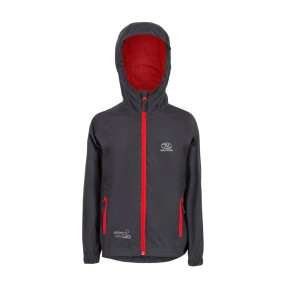 Kurtka Stow & Go Waterproof dziecięca - Szara Węglowa - Highlander
