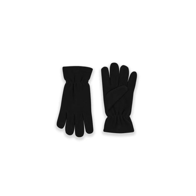 Schwarzes Fleece-Set (Handschuhe, Mütze, Halswärmer) - GK