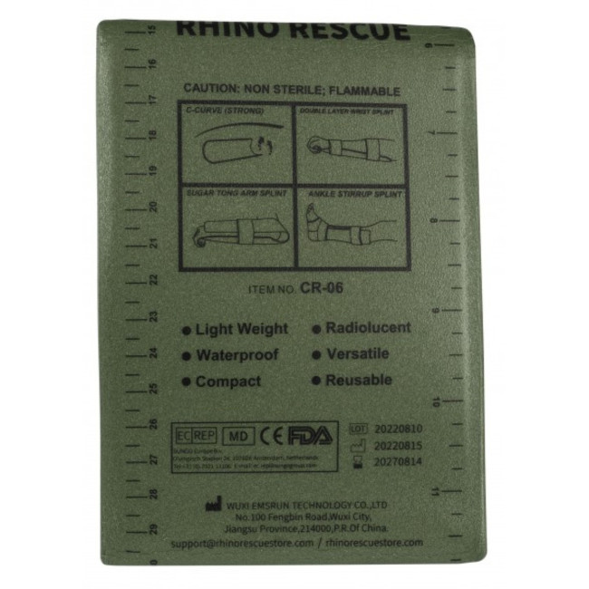 Universalschiene Splint 18 Zoll Olive - Rhino Rescue