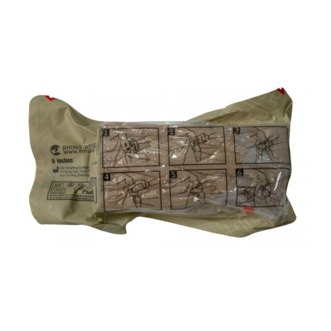 Bandaż awaryjny 6 cali Piaskowy - Rhino Rescue