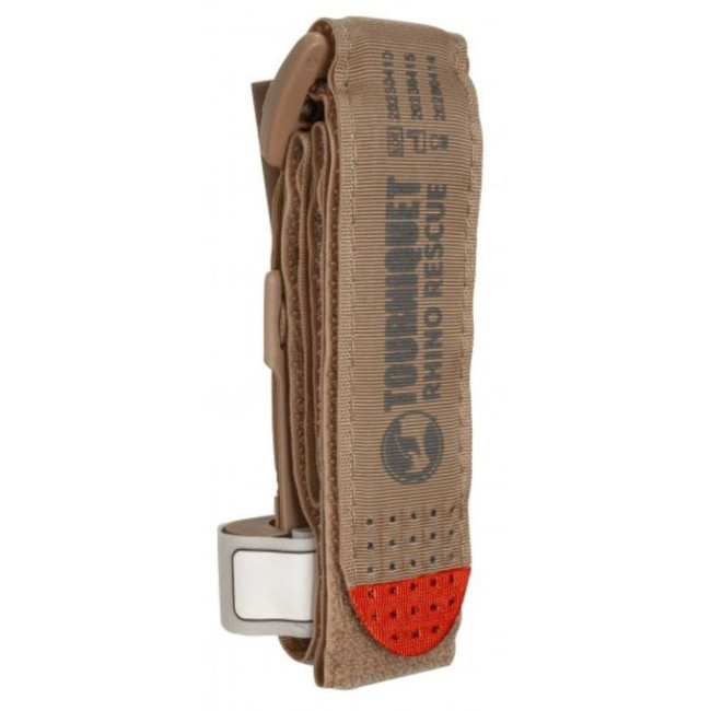 Garrot tourniquet avec bâillon en aluminium coyote - Rhino Rescue