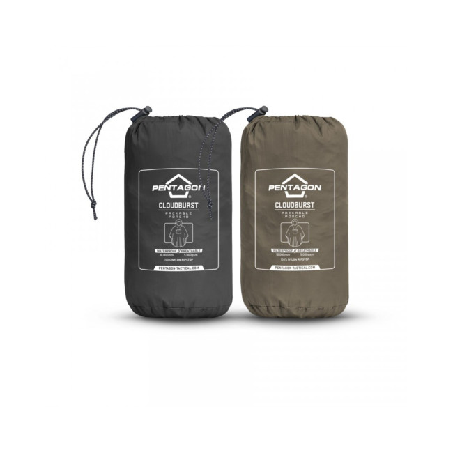 Ponczo przeciwdeszczowe Cloudburst - RAL7013 - Pentagon