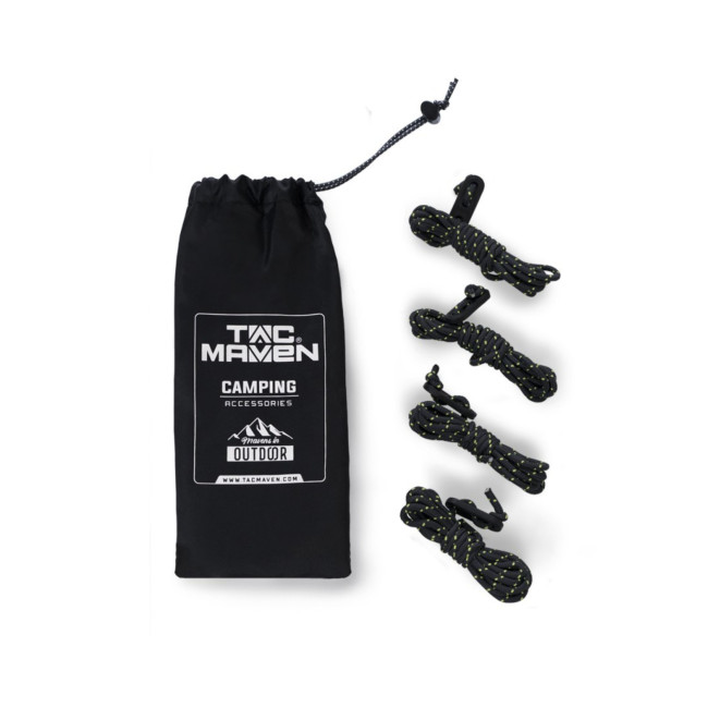 Set di cordoncini di serraggio con tensionatore - Nero - Tac Maven