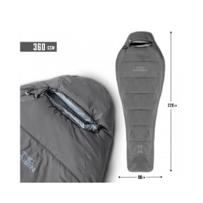 Mumienschlafsack 360gr - Aschgrau - Tac Maven