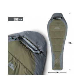 Sac de couchage Mummy 360gr - RAL7013/Gris Cendre - Tac Maven