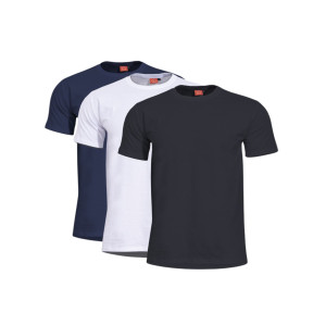 Conjunto de 3 t-shirts Orpheus - Preto/Branco/Azul Marinho - Pentagon