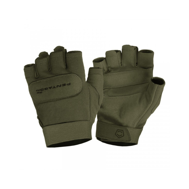Guantes tácticos sin dedos Duty Mechanic - Verde Oliva - Pentagon