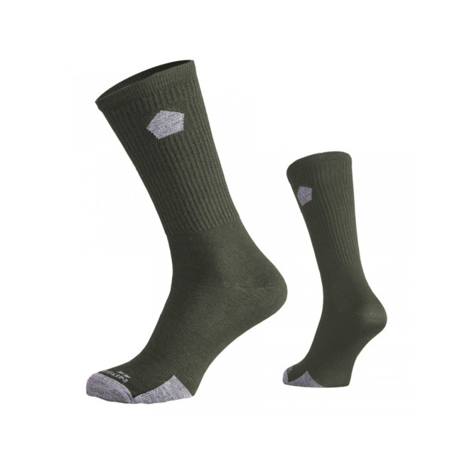 Para skarpetek Alpine Merino Light - Oliwkowe - Pentagon