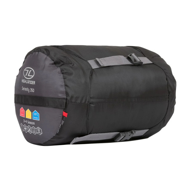 Slaapzak Serenity 350 - Houtskoolgrijs - Highlander