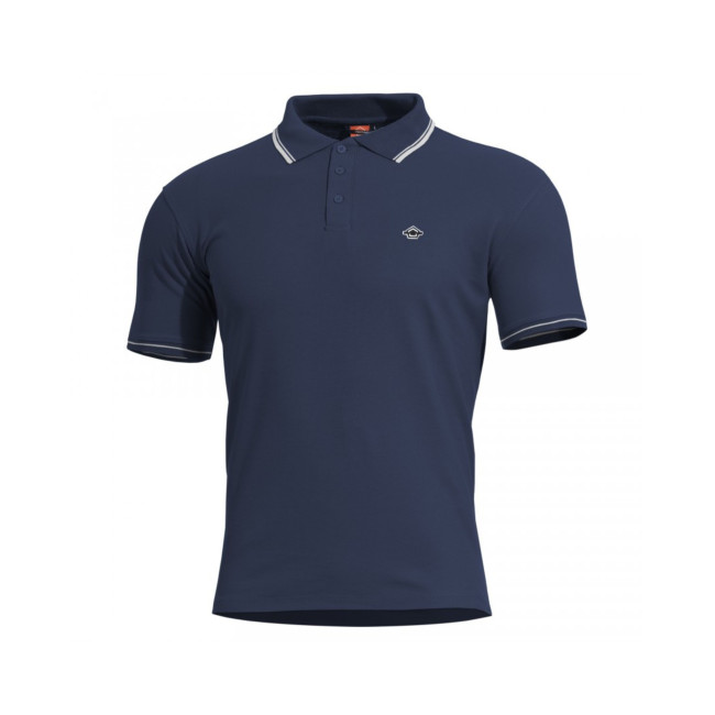 Polo Aniketos avec liserés - Bleu Marine - Pentagon
