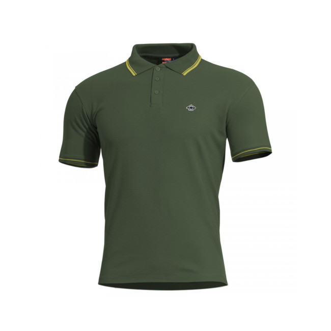 Polo Aniketos avec liserés - Vert Springbok - Pentagon