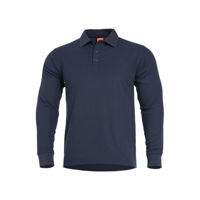 Polo Aniketos avec manches longues - Noir - Pentagon