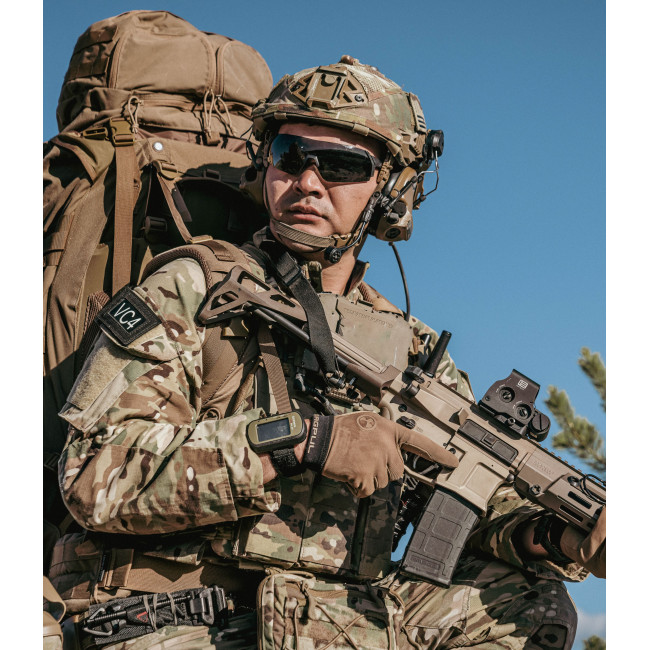 Lunettes balistiques Urgent Fury avec monture noire et verres fumés - Edge Tactical