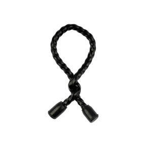 Verdrehte Befestigungen 15 cm schwarz im 2er-Pack - Highlander
