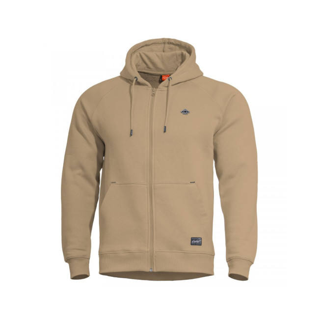 Sweat à capuche Phaeton avec zip - Marron Tan - Pentagon