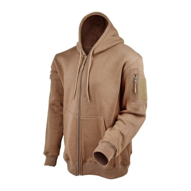Hoodie met rits coyote - Ares