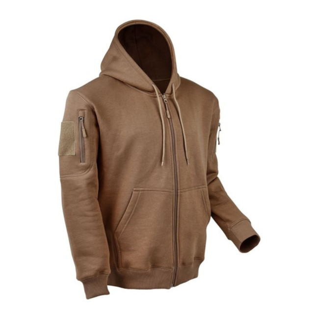 Hoodie met rits coyote - Ares