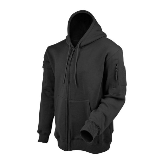 Kapuzenpullover mit Reißverschluss Schwarz - Ares