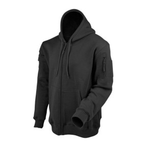 Kapuzenpullover mit Reißverschluss Schwarz - Ares