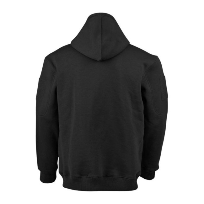 Felpa con cappuccio zip nera - Ares