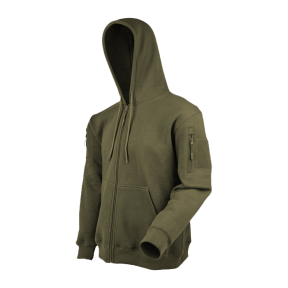 Kapuzenpullover mit Reißverschluss khaki - Ares