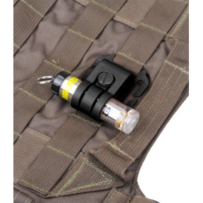 System mocowania do hełmu taktycznego i pasków Molle dla lampy Glo-Toob - Czarny - Nextorch