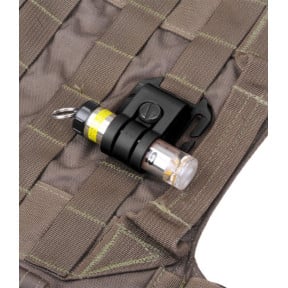 Sistema di fissaggio per casco tattico e passanti Molle per lampada Glo-Toob - Nero - Nextorch