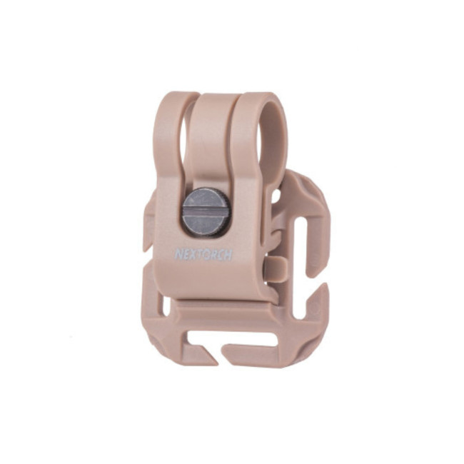Sistema de fijación para casco táctico y pasadores Molle para linterna Glo-Toob - Tan - Nextorch