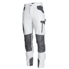 Pantalon de travail LEONARD - Blanc - Nine Worths by North Ways