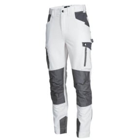 Pantalon de travail LEONARD - Blanc - Nine Worths by North Ways