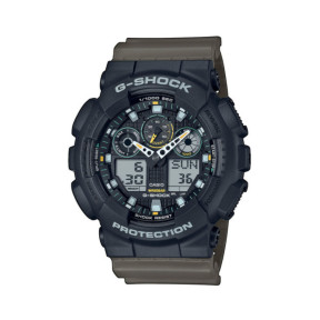 G-Shock GA-100TU Horloge - Zwart/Olijfgroen - Casio