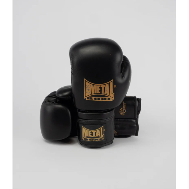 LUVA DE BOXE TREINO GRS PRETA - METAL BOXE