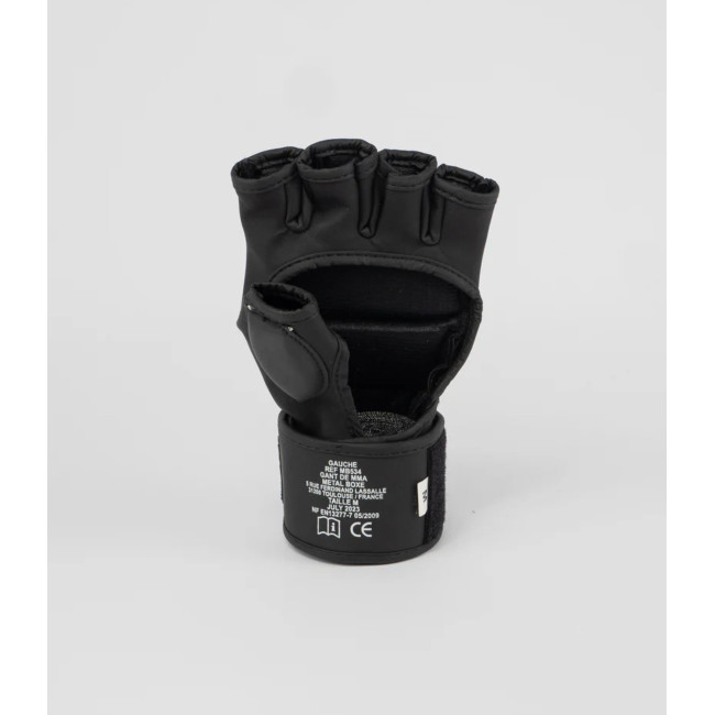 LUVA MMA PRETA BLACK LIGHT - METAL BOXE