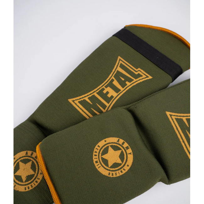 Scheenbeschermers + Voet Katoen Elast. Military - Metal Boxe