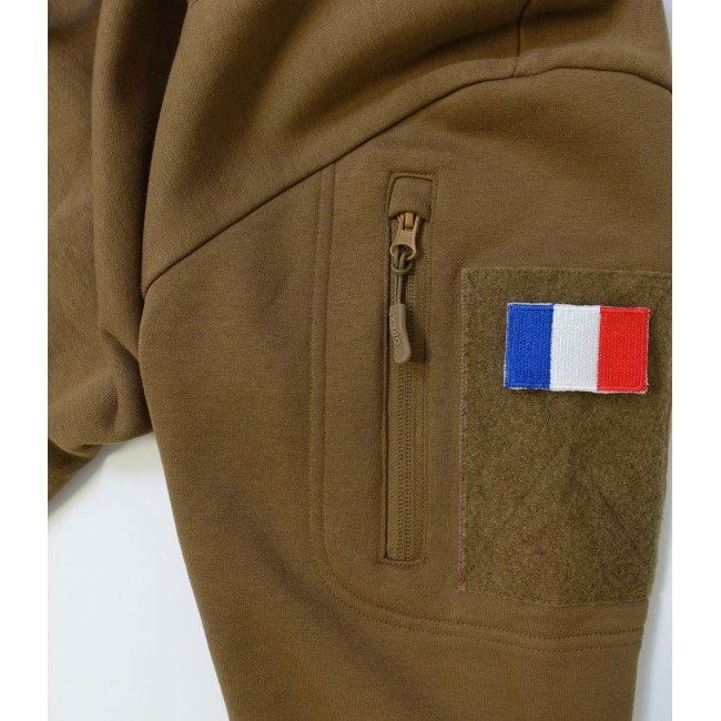Sweat militaire SPIDER coyote avec zip - Patrol Equipement