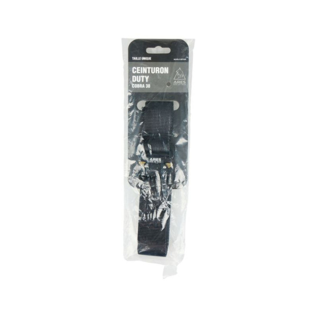 Pasek Duty czarny 38mm klamra Cobra - Ares