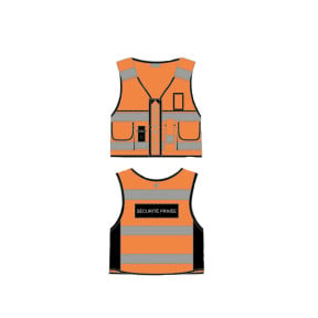 Weste Thor HV Private Sicherheit - Orange - VVS