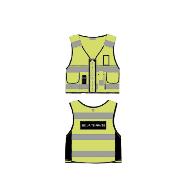 Gilet Thor HV Sicurezza Privata - Giallo - VVS