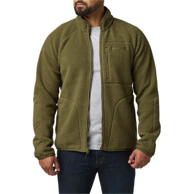 HQ Tech Fleece Jacke (ML-H) - Field Green - 5.11 Tactical