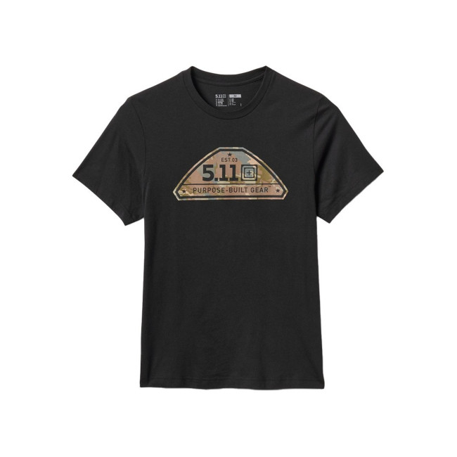 T-shirt camo crest czarny - 5.11 Tactical