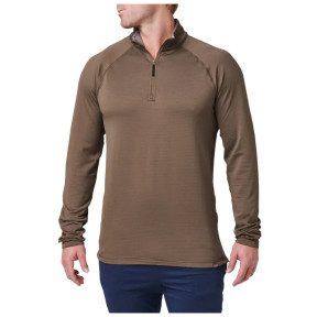 Camiseta stratos 1/4 zip (ml-h) - Major brown - 5.11 Tactical