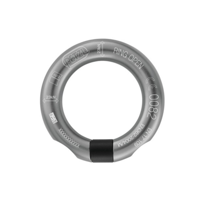 Anillo multidireccional abrible Ring Open - Gris Antracita - Petzl