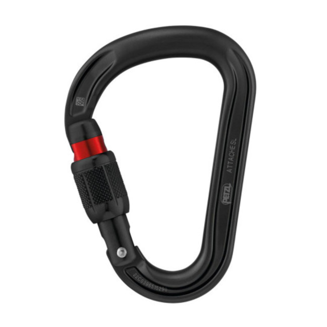 Mosquetão Attache com fecho Screw-Lock® - Preto - Petzl