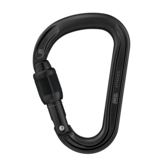 Mosquetão Attache com fecho Screw-Lock® - Preto - Petzl