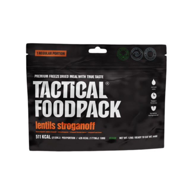 Ration de survie - Lentilles stroganoff - Tactical Foodpack