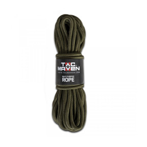 Corde polyvalente 10mm15m - Vert Olive - Tac Maven