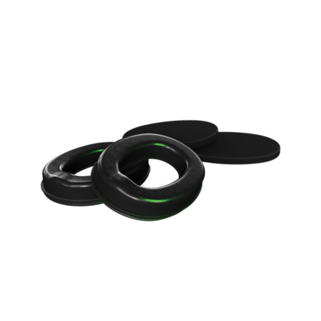 Kit de higiene de recambio (anillos de espuma + almohadillas) para auriculares de protección auditiva Supreme T2/X2 BT - Negro -