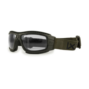Opvouwbaar ballistisch beschermingsmasker Lynx (kit 2 glazen Rookglas/Kleurloos) - Olijfgroen - Wiley X