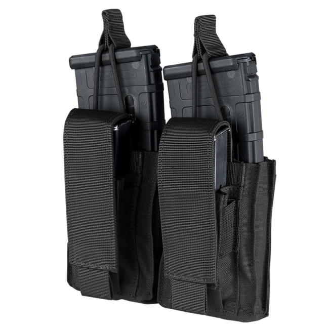 Portacargador doble canguro para M4/pistolas Gen II - Negro - Condor Outdoor